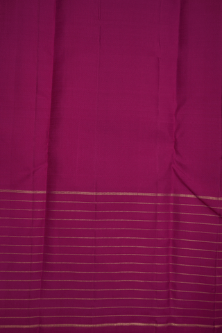 Peacock And Chakram Motif Copper Pink Kanchipuram Silk Saree