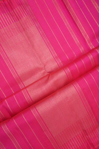 Peacock And Floral Buttas Royal Purple Kanchipuram Silk Saree