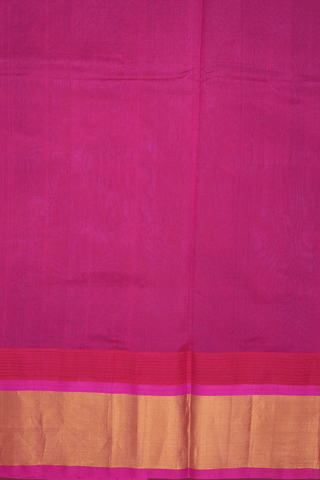 Peacock And Floral Design Indigo Blue Silk Cotton Saree