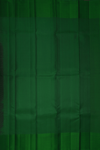 Peacock Buttas Black Kanchipuram Silk Saree