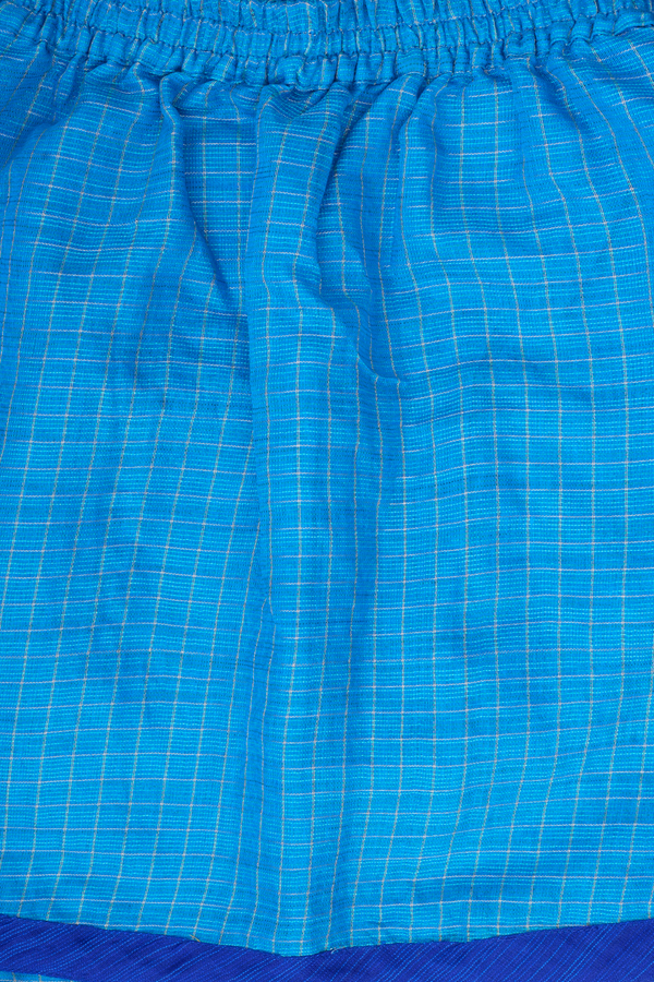 Peacock Design Shades Of Blue Readymade Pavadai Sattai