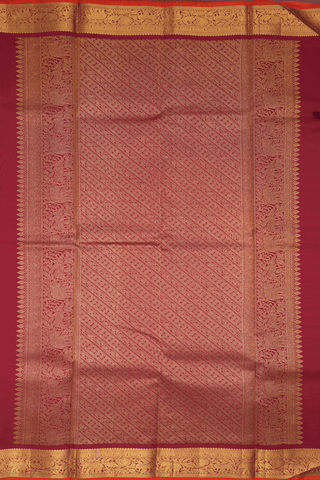 Peacock Zari Buttis Royal Blue Kanchipuram Silk Saree