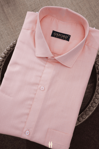 Assorted Pink And Orange Set Of 2 Size 44 Cotton Shirts