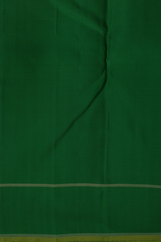 Plain Emerald Green Kanchipuram Silk Saree