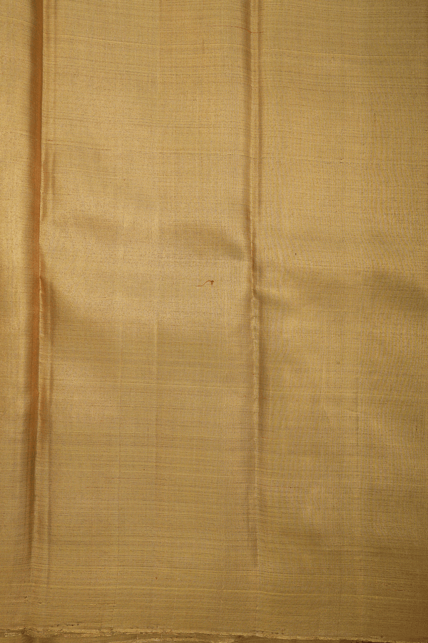Plain Gold Tissue Kanchipuram Silk Saree