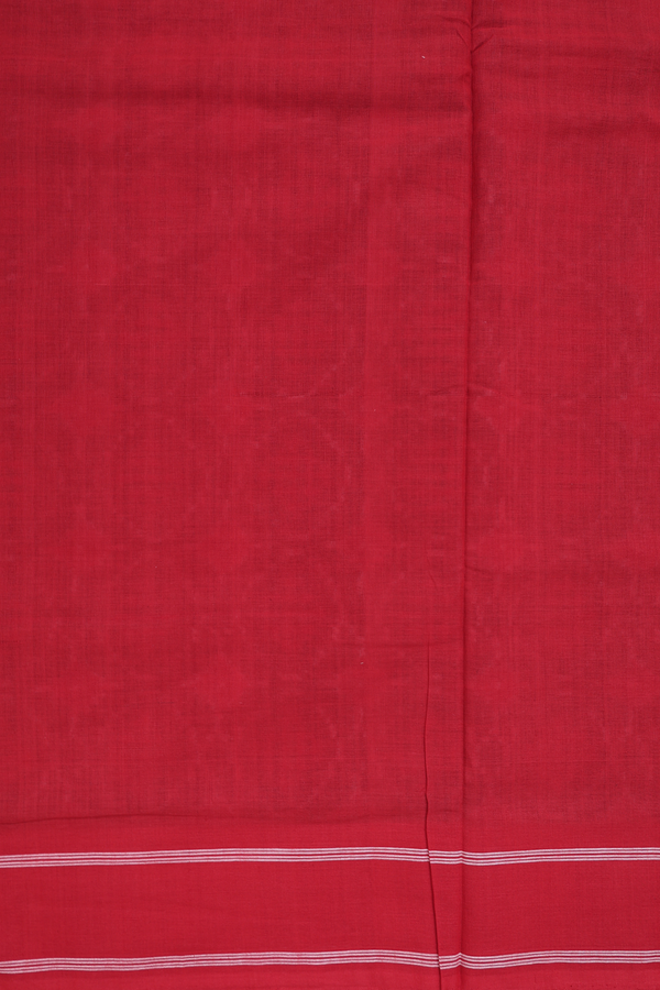 Pochampally Cotton Saree In Black With Allover Design