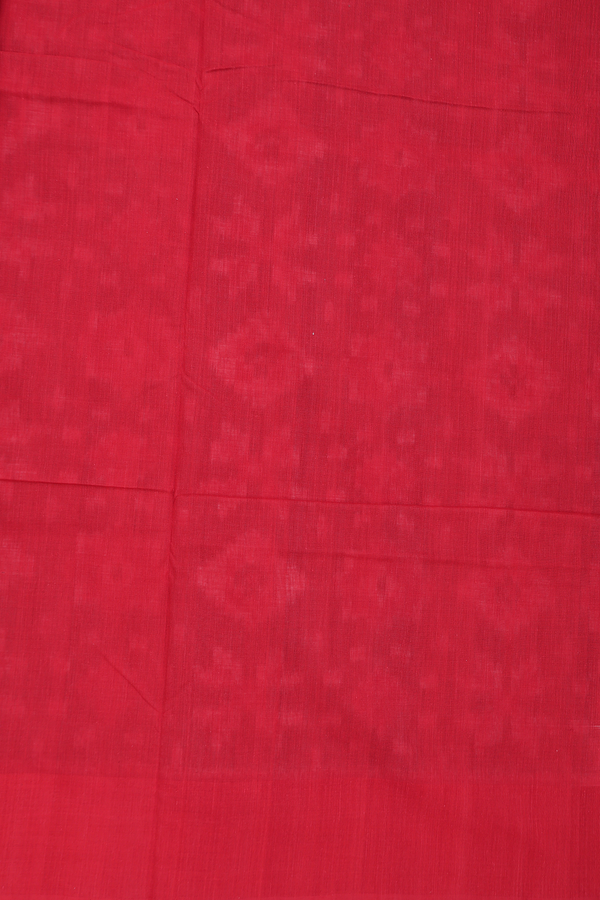 Pochampally Cotton Saree In Black With Printed Design