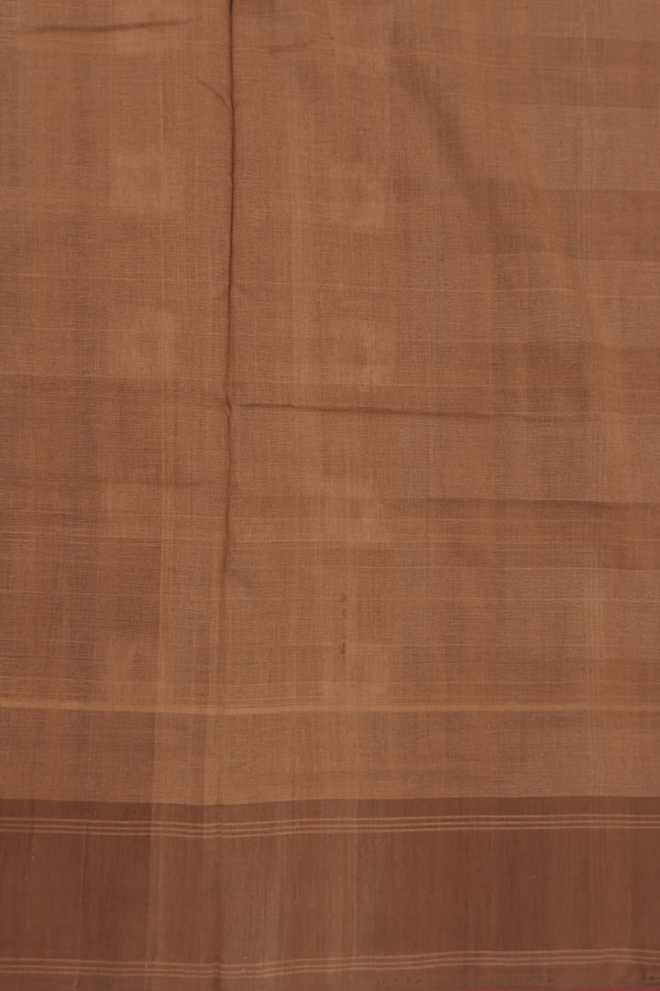 Pochampally Cotton Saree In Black With Square Buttas