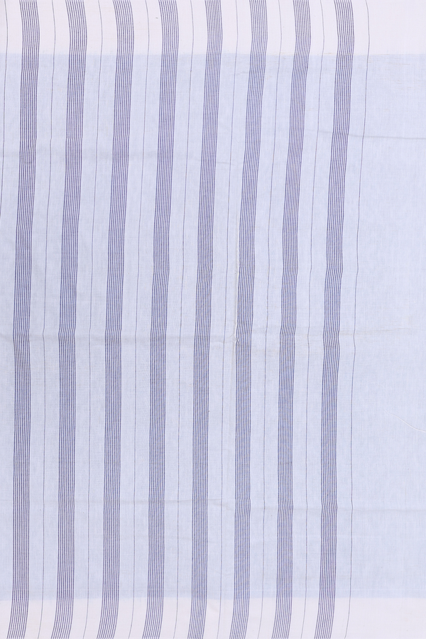 Pochampally Cotton Saree In Blue With Printed Design