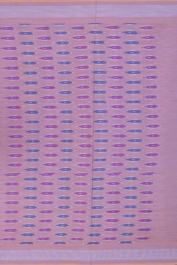 Pochampally Cotton Saree In Blue With Printed Design