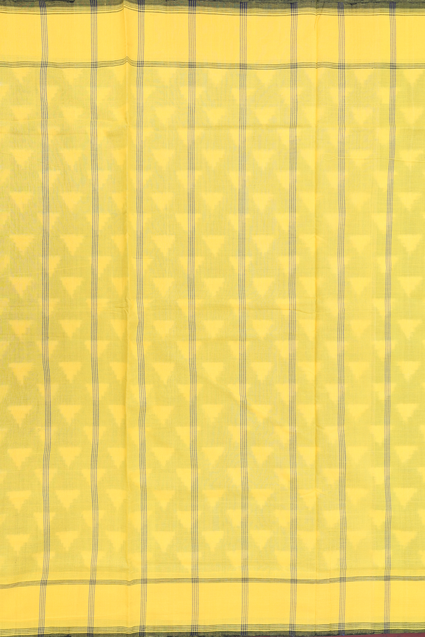 Pochampally Cotton Saree In Dark Green With Printed Design