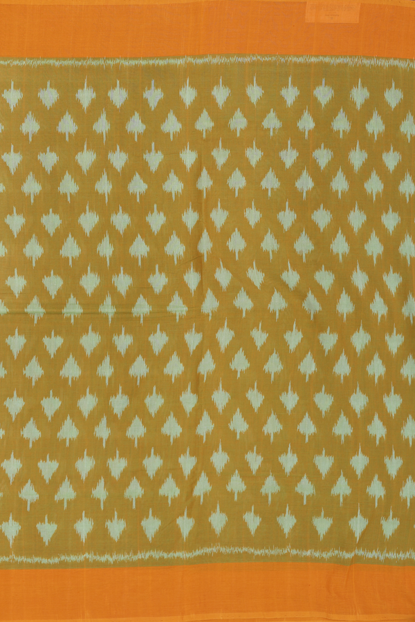 Pochampally Cotton Saree In Dual Tone With Printed Design