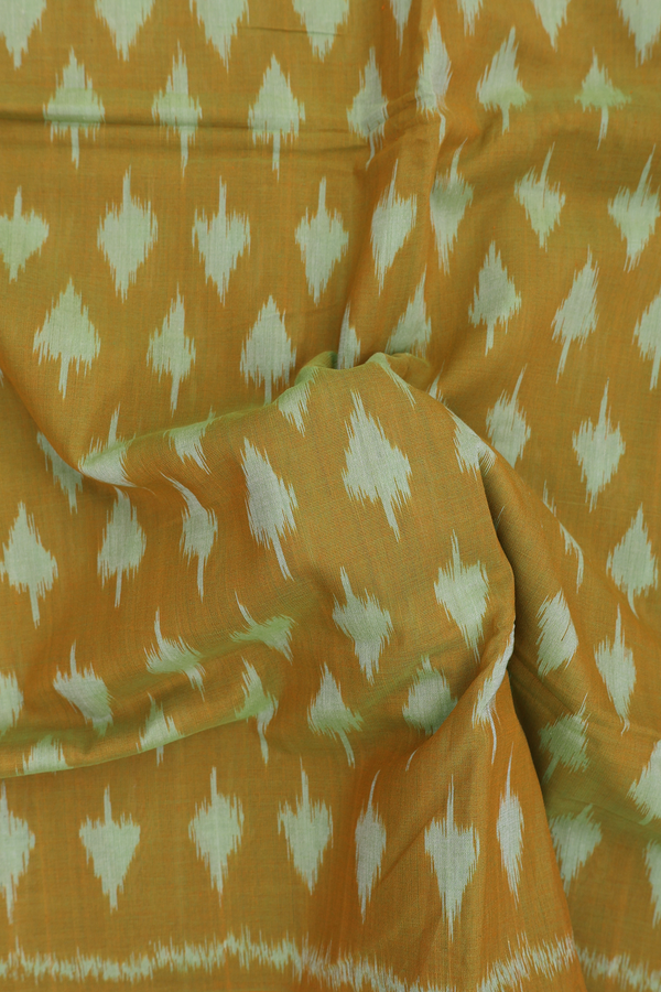 Pochampally Cotton Saree In Dual Tone With Printed Design