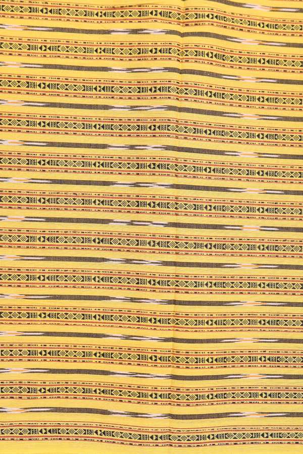 Pochampally Cotton Saree In Grey With Printed Buttas