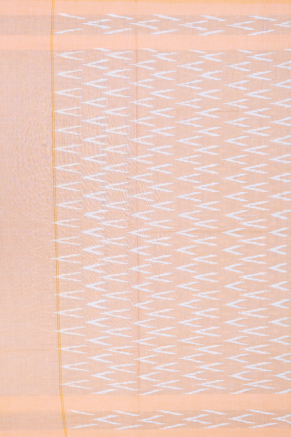 Pochampally Cotton Saree In Grey With Printed Design