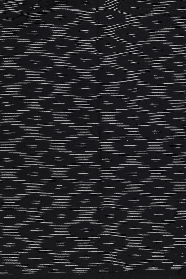 Pochampally Cotton Saree In Grey With Tree Design