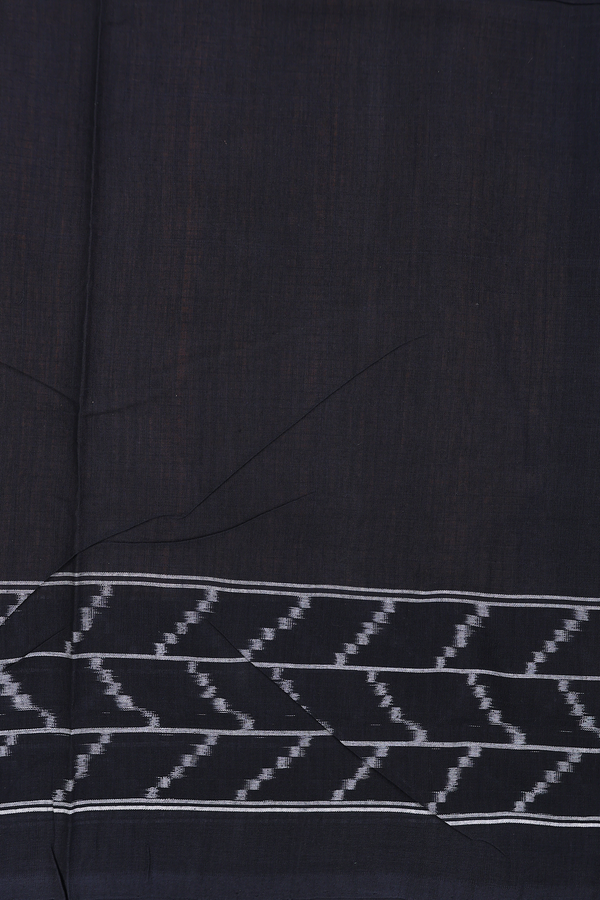 Pochampally Cotton Saree In Honey Orange With Checks Design