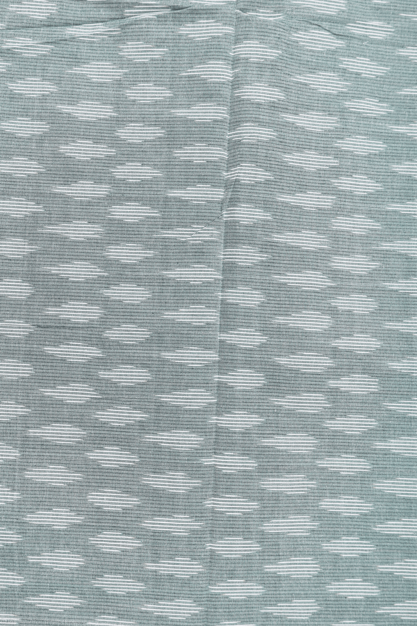 Pochampally Cotton Saree In Navy Blue With Checks Design