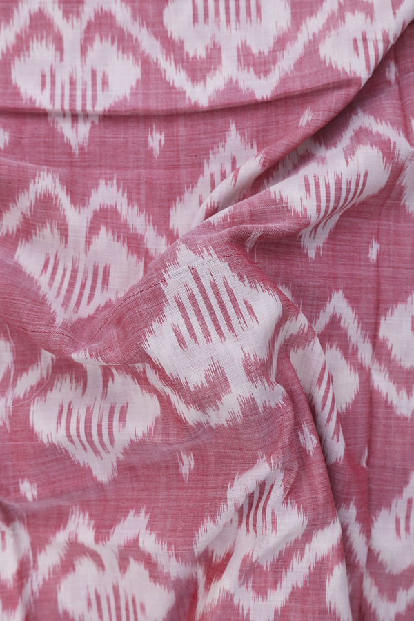 Pochampally Cotton Saree In Orchid Pink With Printed Design
