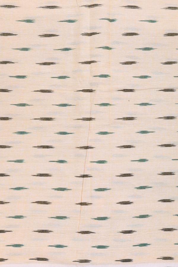 Pochampally Cotton Saree In Oxford Blue With Checks Design