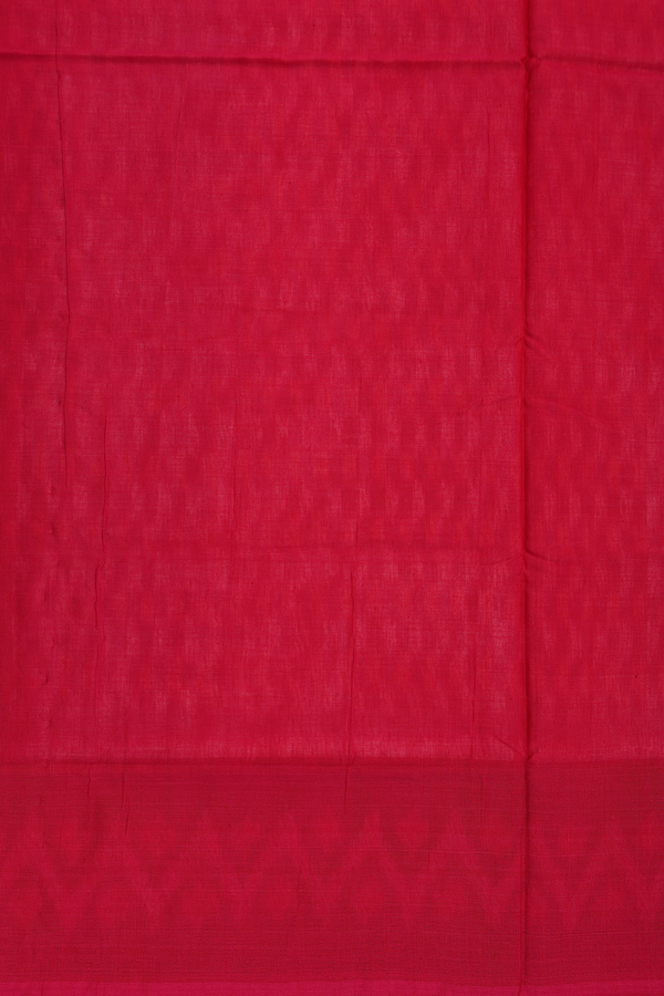 Pochampally Cotton Saree In Pink With Printed Design