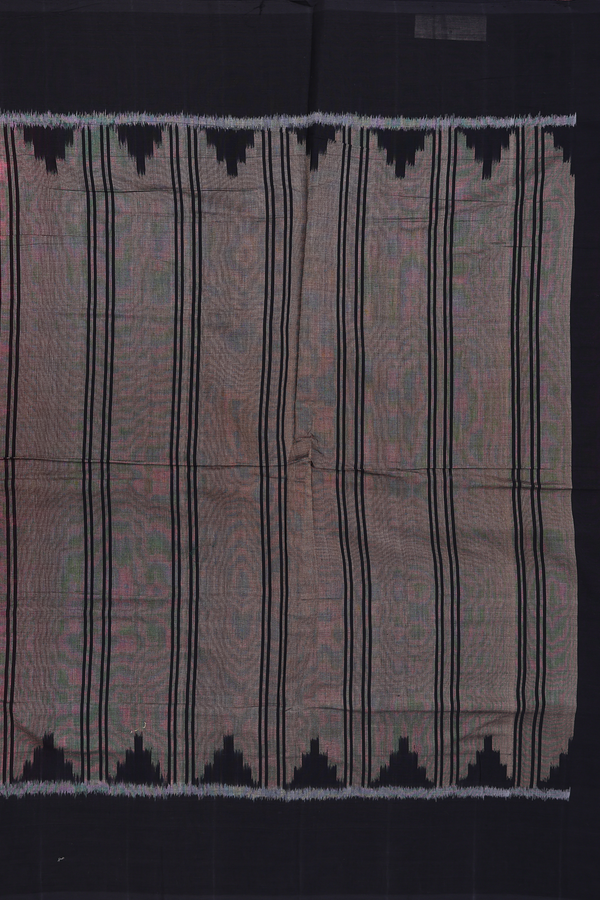 Pochampally Cotton Saree In Rani Pink With Allover Design