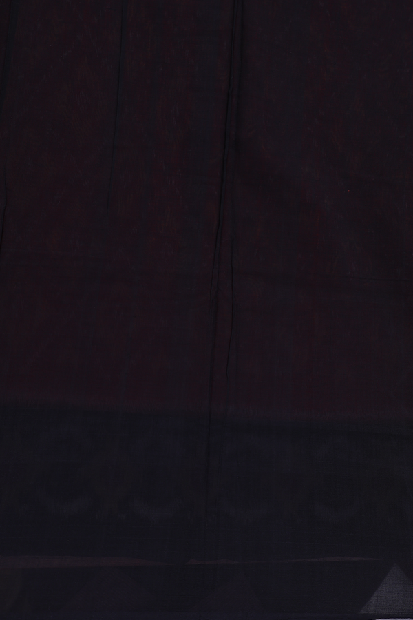 Pochampally Cotton Saree In Red With Diamond Design