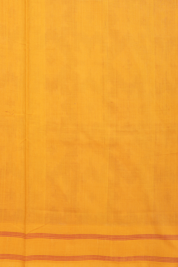 Pochampally Cotton Saree In Red With Printed Design