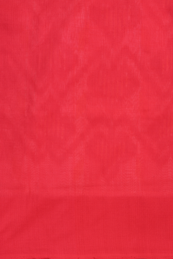 Pochampally Cotton Saree In White With Allover Design