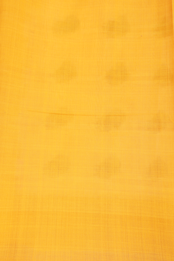 Pochampally Cotton Saree In White With Printed Design