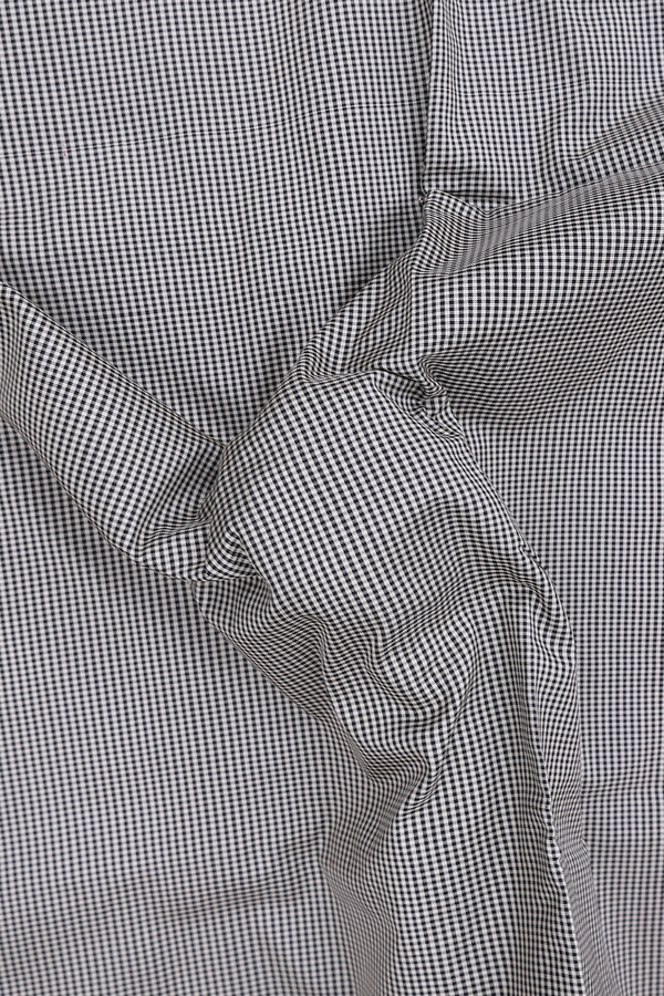 Pochampally Silk Saree In Black And White With Checks Design
