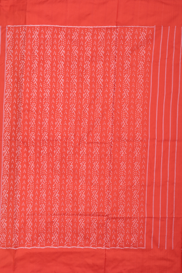 Pochampally Silk Saree In Black With Printed Design