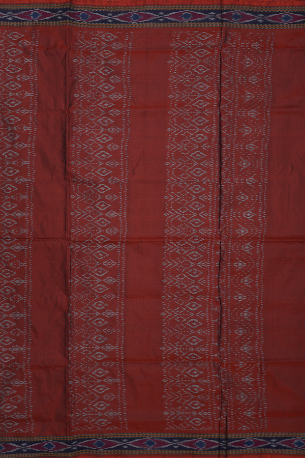 Pochampally Silk Saree In Black With Printed Design