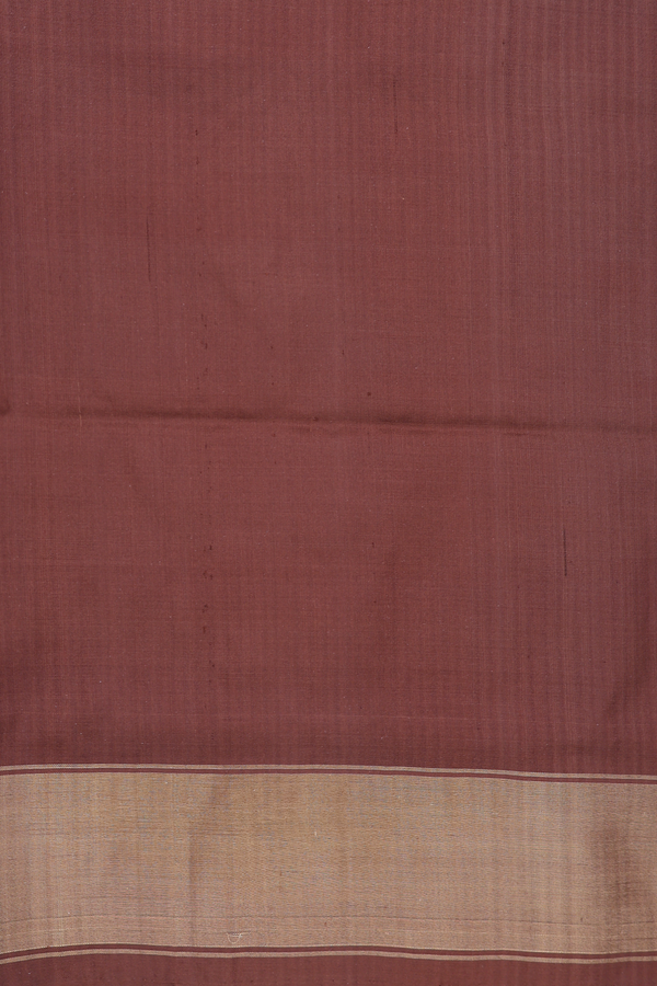 Pochampally Silk Saree In Brown With Birds Design