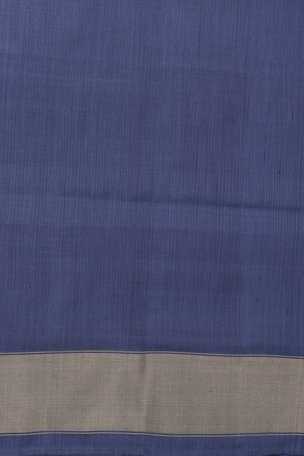 Pochampally Silk Saree In Charcoal Grey With Printed Design