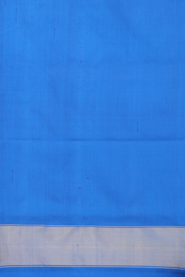 Pochampally Silk Saree In Cobalt Blue With Printed Design
