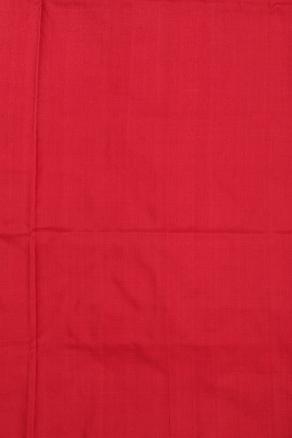 Pochampally Silk Saree In Crimson Red With Printed Design