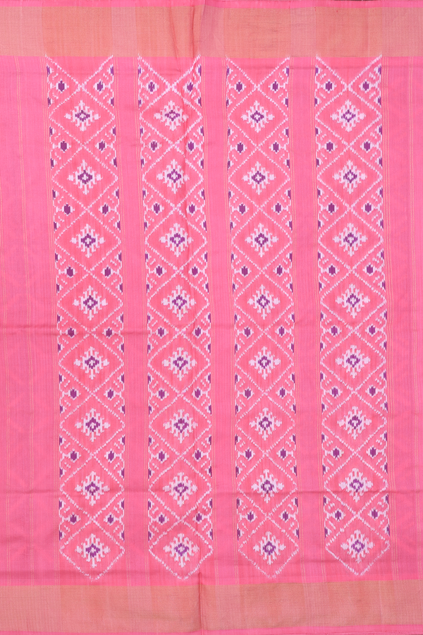 Pochampally Silk Saree In Lavender With Ogee Design
