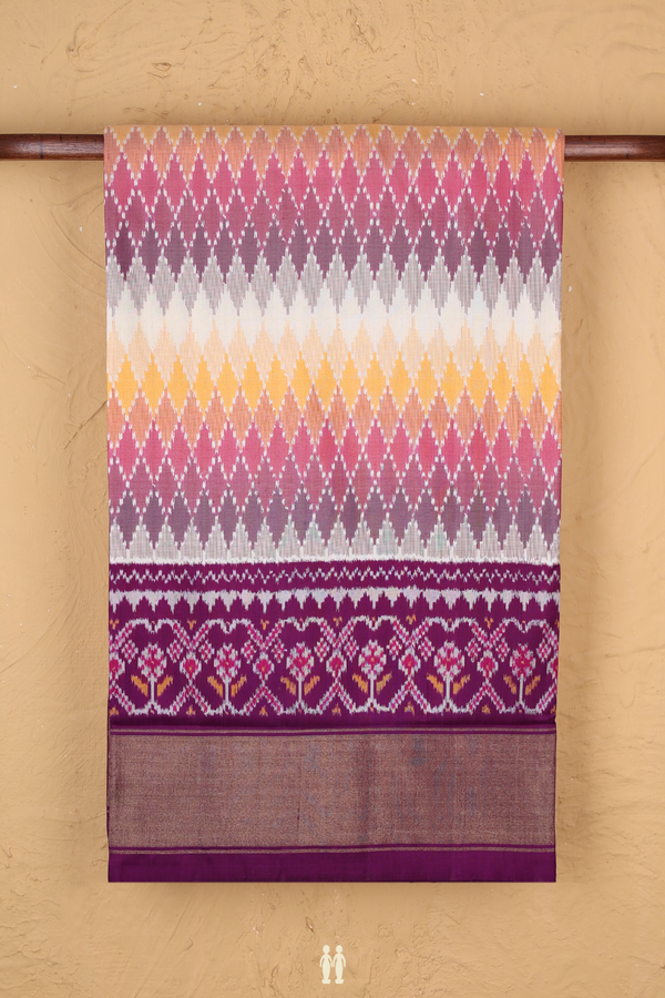 Pochampally Silk Saree In Multicolor With Printed Design