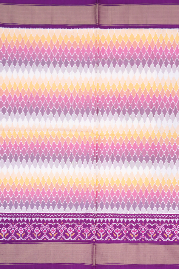 Pochampally Silk Saree In Multicolor With Printed Design