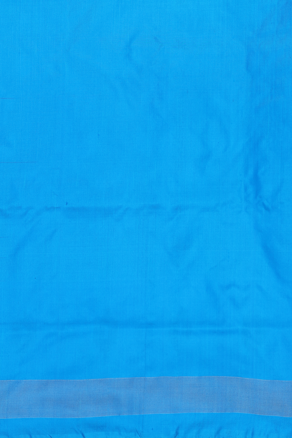 Pochampally Silk Saree In Navy Blue With Printed Design