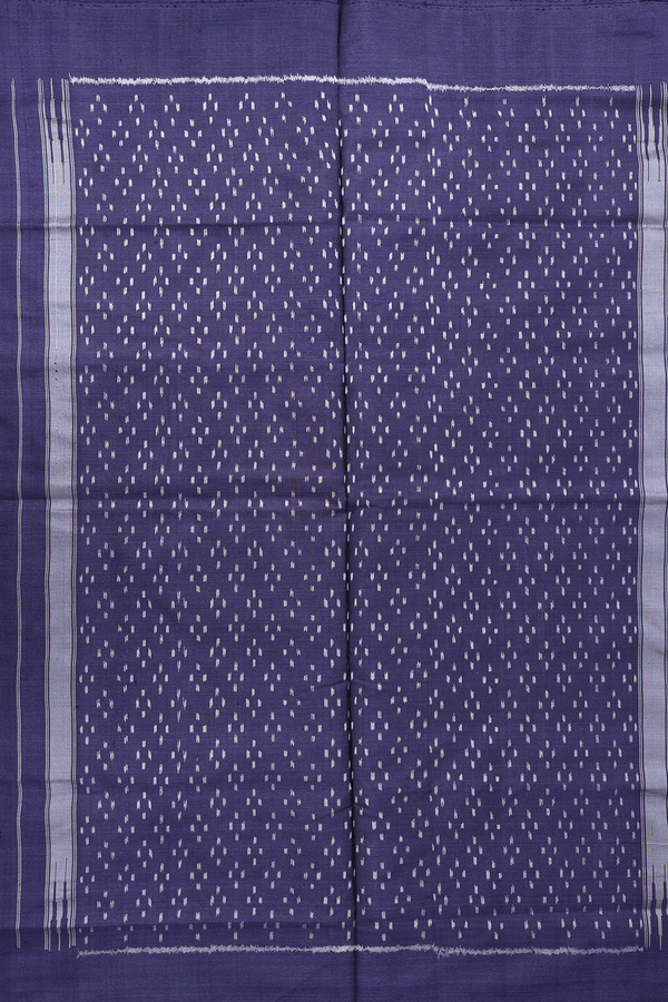 Pochampally Silk Saree In Plain Beige With Contrast Border