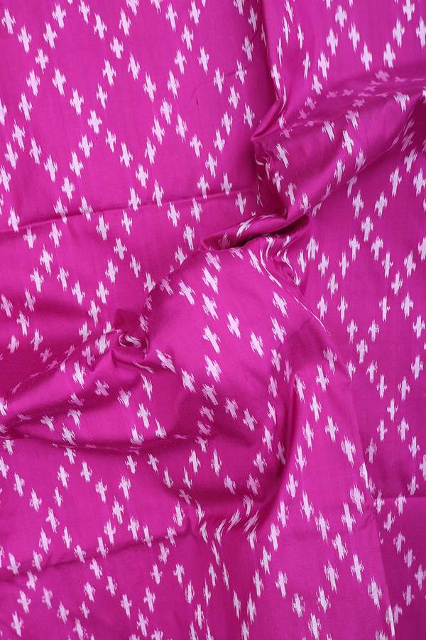 Pochampally Silk Saree In Purple Rose With Diamond Design