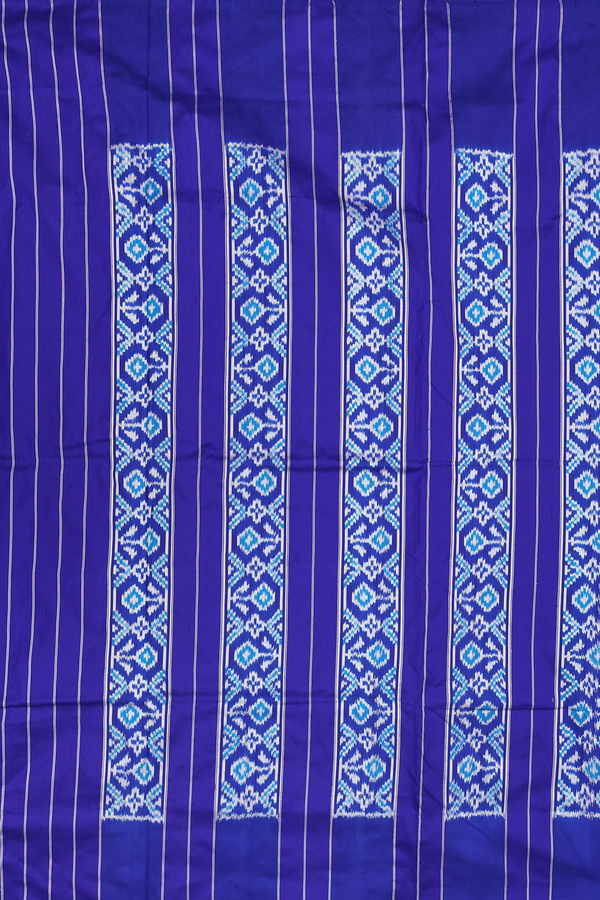 Pochampally Silk Saree In Purple With Checks Design