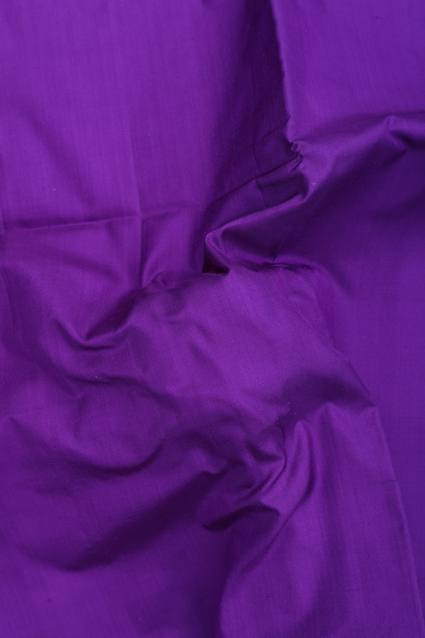 Pochampally Silk Saree In Purple With Contrast Border