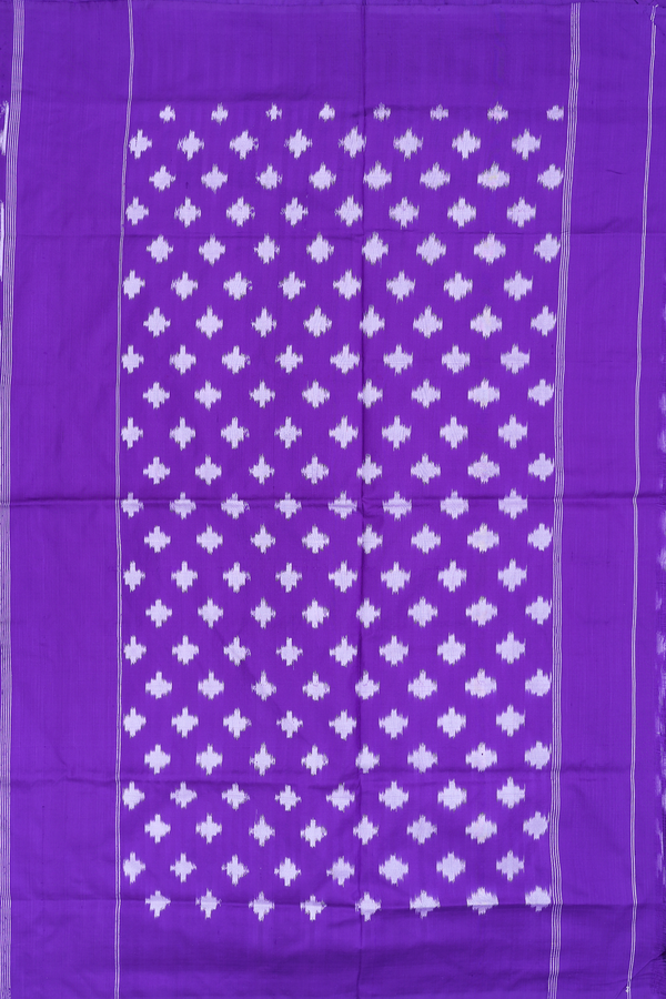 Pochampally Silk Saree In Purple With Printed Design