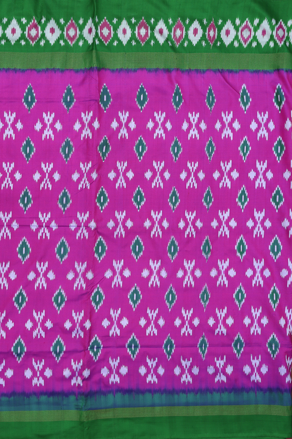 Pochampally Silk Saree In Purple With Printed Design