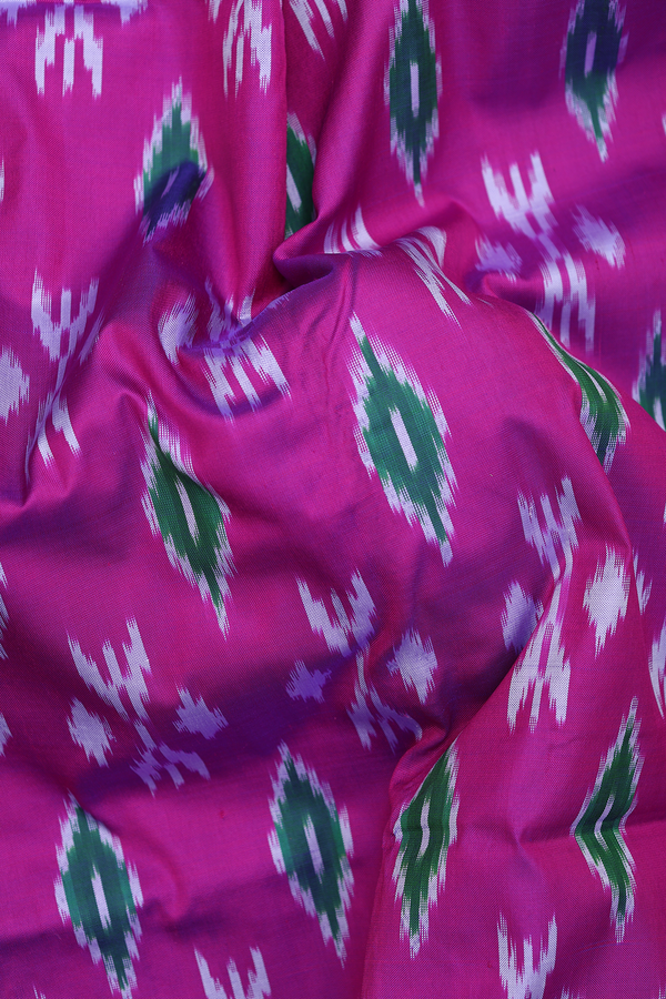 Pochampally Silk Saree In Purple With Printed Design