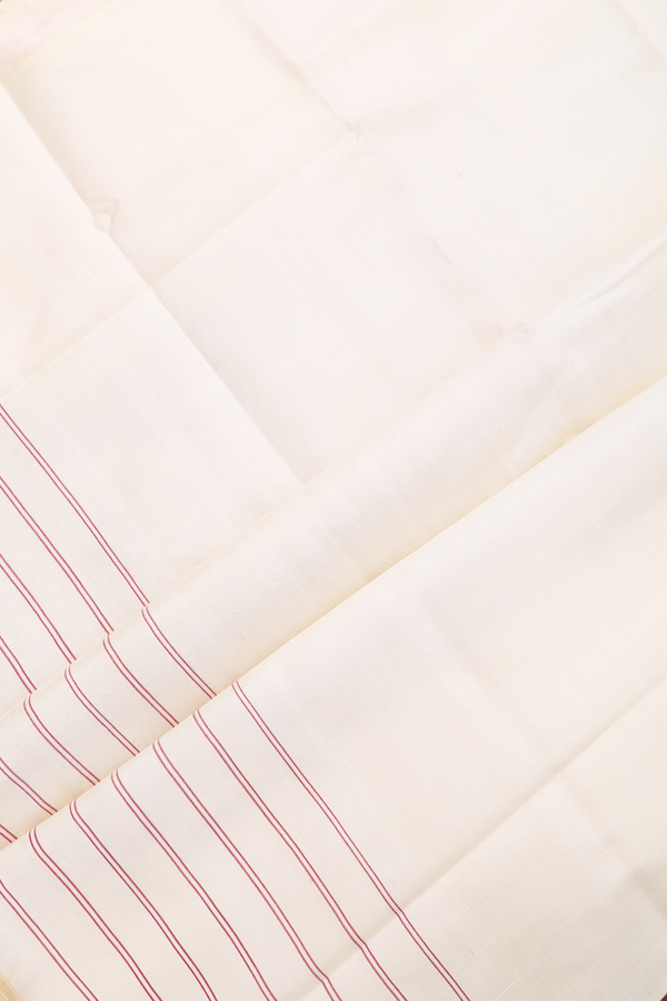 Pochampally Silk Saree In Rose Red With Allover Design
