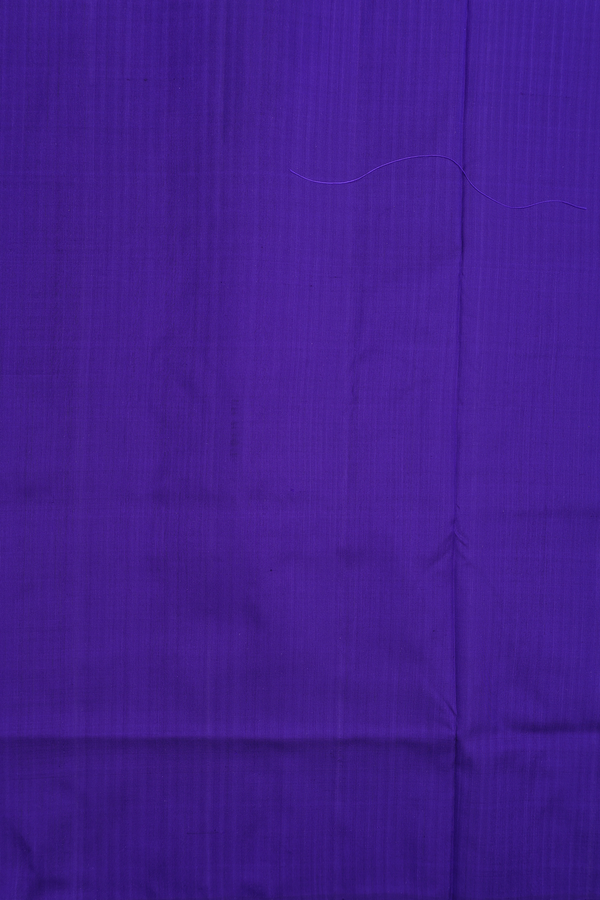 Pochampally Silk Saree In Royal Purple With Chevron Design